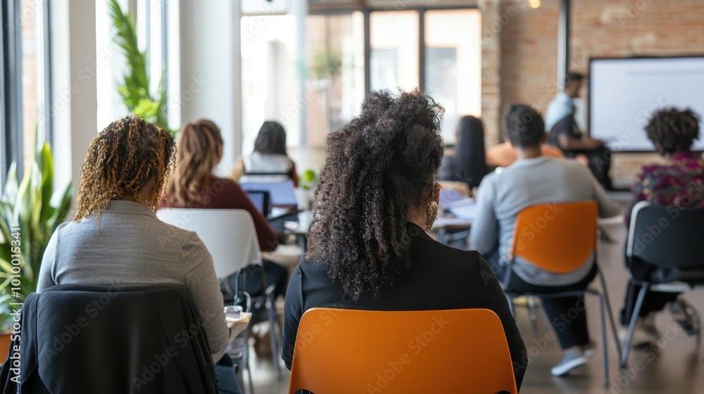Students in a Modern and Bright Classroom Setting