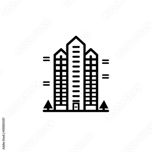 Building Icon, Minimal Simple Logo