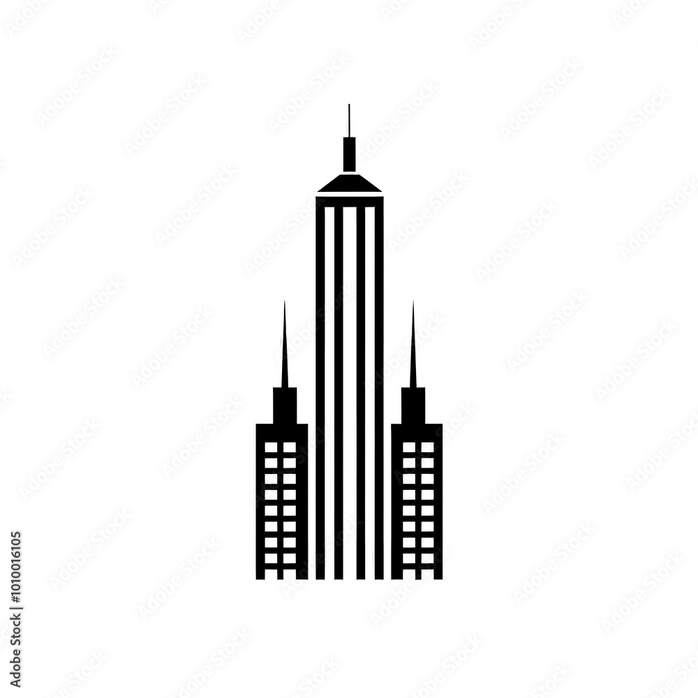 Building Icon, Minimal Simple Logo