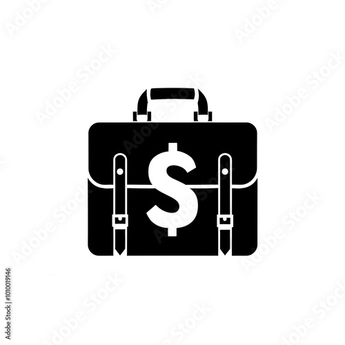 Briefcase Icon, Minimal Simple Logo