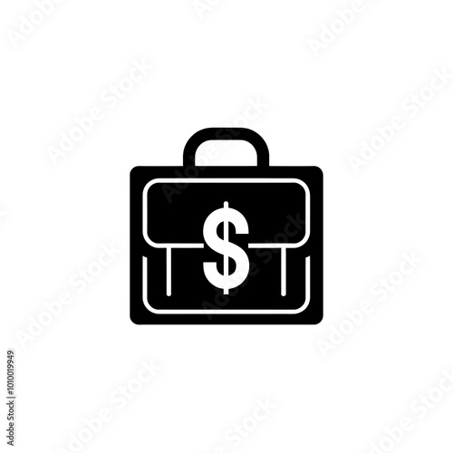 Briefcase Icon, Minimal Simple Logo