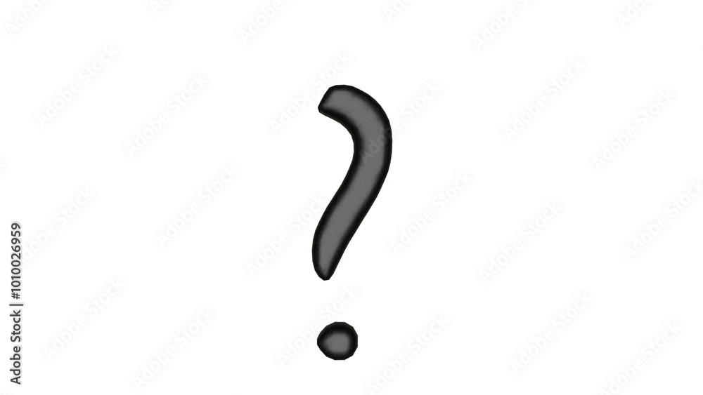 a black question mark on a white background a black question mark on a white background