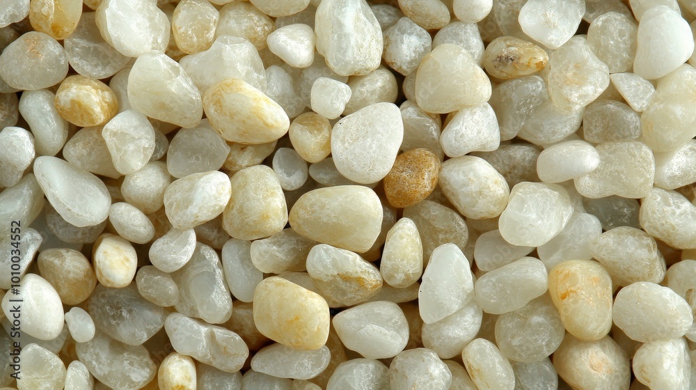 Soft Beige Pebbles Background, Tranquil Texture, Calming Natural Pattern for Design, Top View Soft Beige Pebbles Background, Tranquil Texture, Calming Natural Pattern for Design, Top View