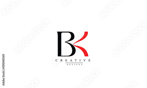 BK KB B K VECTOR LOGO DESIGN
