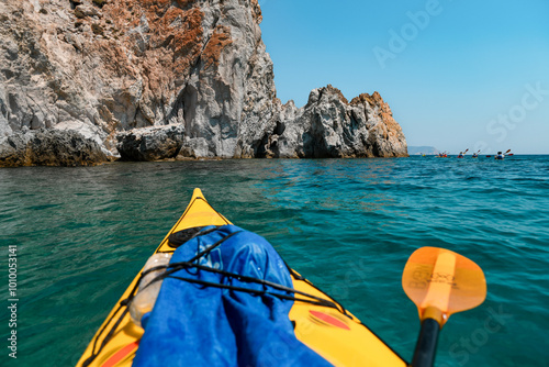 Milos kayaking, Greece.