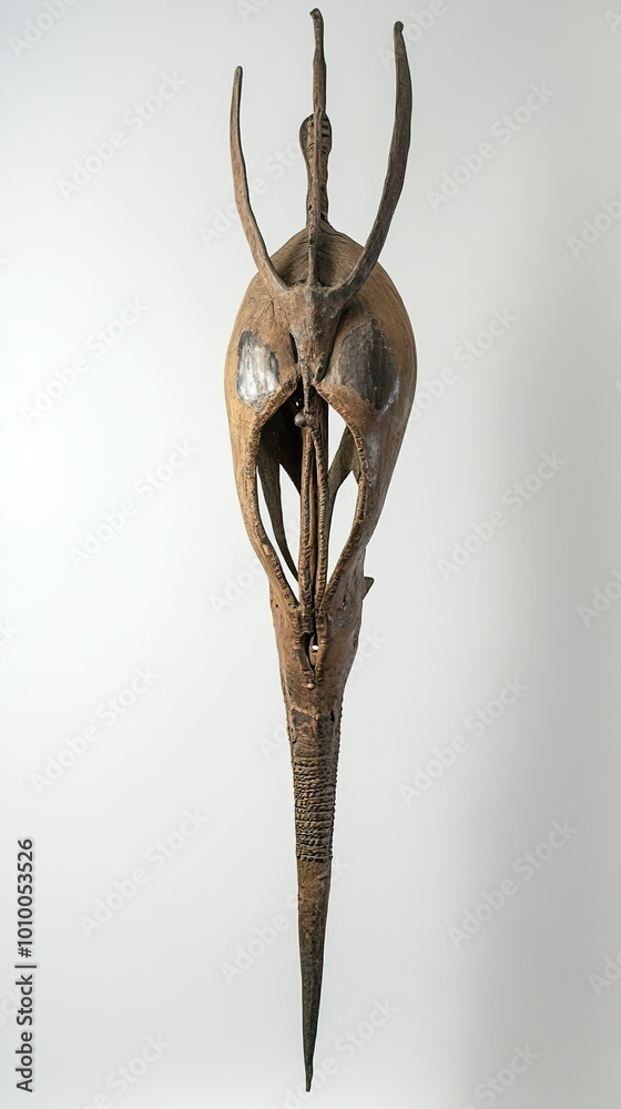 Intricate Carved Wooden Mask from Africa: A Cultural Artifact Intricate Carved Wooden Mask from Africa: A Cultural Artifact