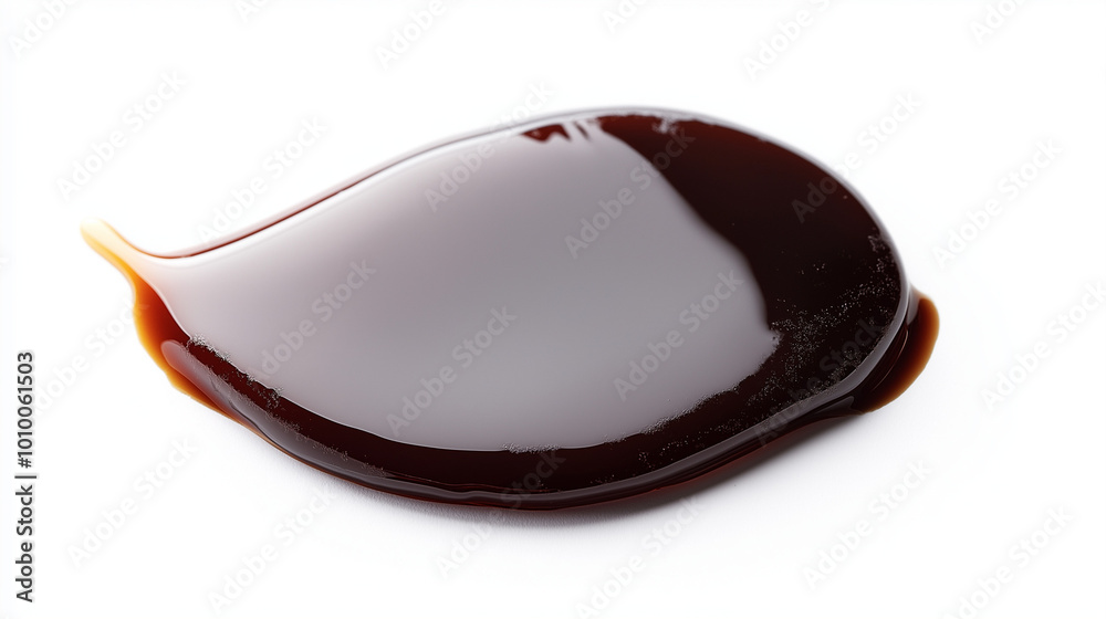 a single, elegant swatch of worcestershire sauce on a white background, with soft color gradients and a subtle sheen to highlight the texture and glossiness of the sauce a single, elegant swatch of worcestershire sauce on a white background, with soft color gradients and a subtle sheen to highlight the texture and glossiness of the sauce