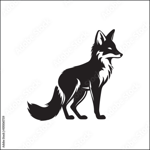 fox in the woods,animal, dog, cartoon, vector, illustration, fox, cat, pet, mammal, drawing, cute, wolf, wild, design, funny, nature, black, art, squirrel, wildlife, pets, animals