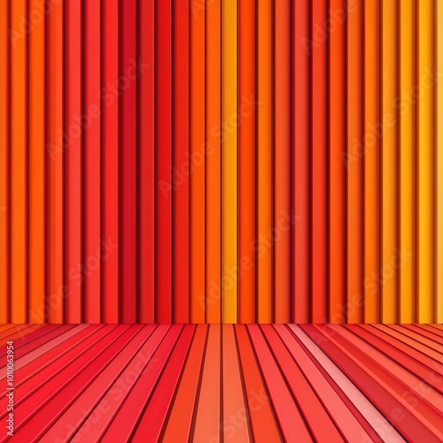 Abstract Red and Orange Striped Background Modern Minimalist Design