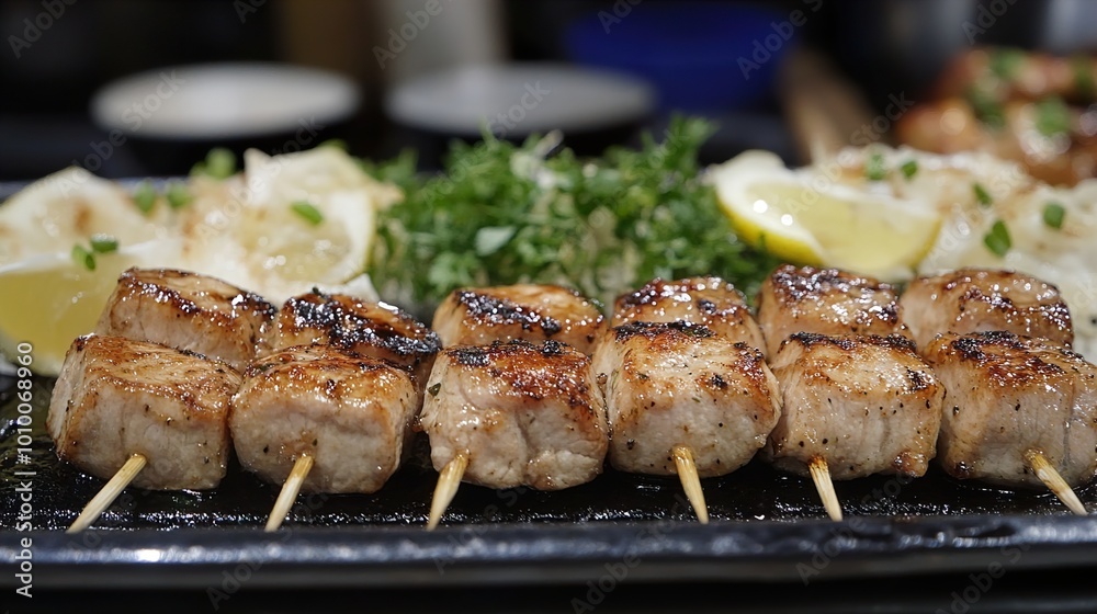 Grilled Seafood Skewers with Lemon: A Delicious Appetizer Grilled Seafood Skewers with Lemon: A Delicious Appetizer