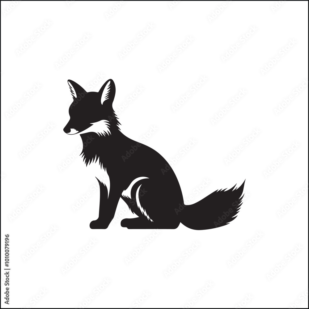 Fototapeta premium fox in the woods,animal, dog, cartoon, vector, illustration, fox