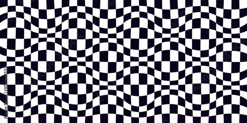 Psychedelic checkerboard pattern