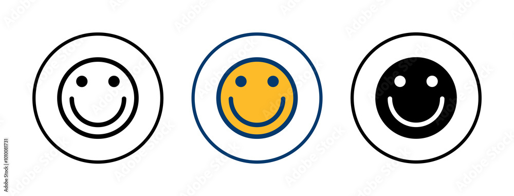 Smile icon vector isolated on white background. Smile vector icon. Emoticon Icon vector. Emoji Smile icon vector isolated on white background. Smile vector icon. Emoticon Icon vector. Emoji