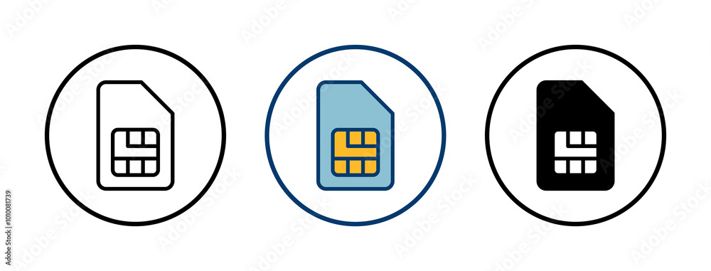 Sim card icon vector isolated on white background. Mobile slot icon. Mobile cellular phone sim card chip. Sim card icon vector isolated on white background. Mobile slot icon. Mobile cellular phone sim card chip.