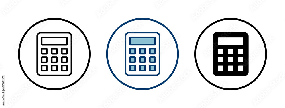 Calculator icon vector isolated on white background. Calculator vector icon. Accounting icon Calculator icon vector isolated on white background. Calculator vector icon. Accounting icon