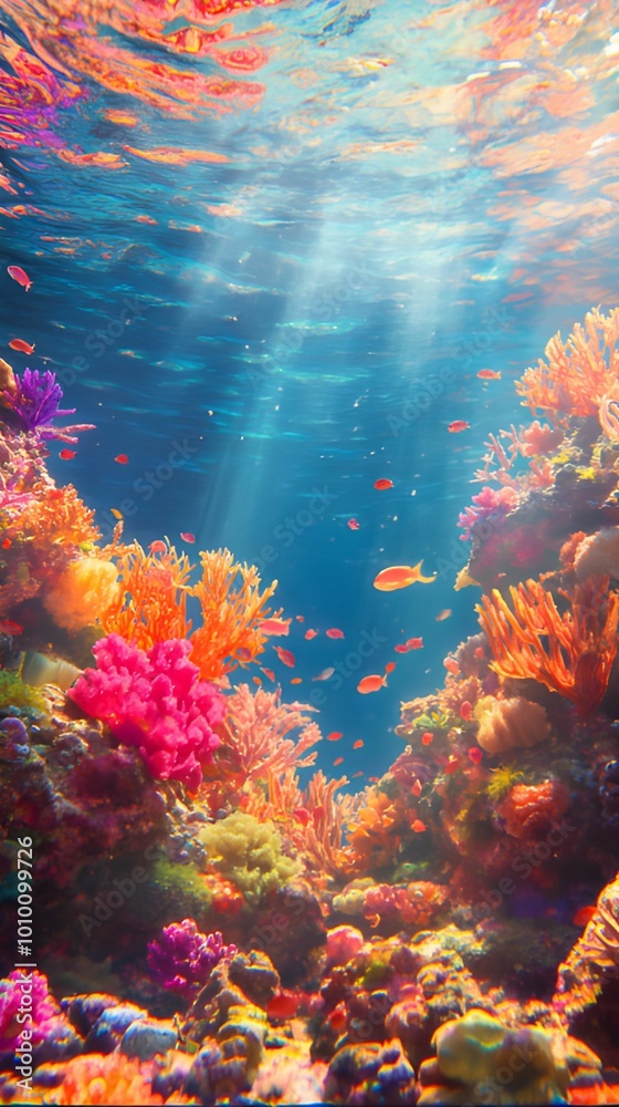 coral reef in the sea coral reef in the sea