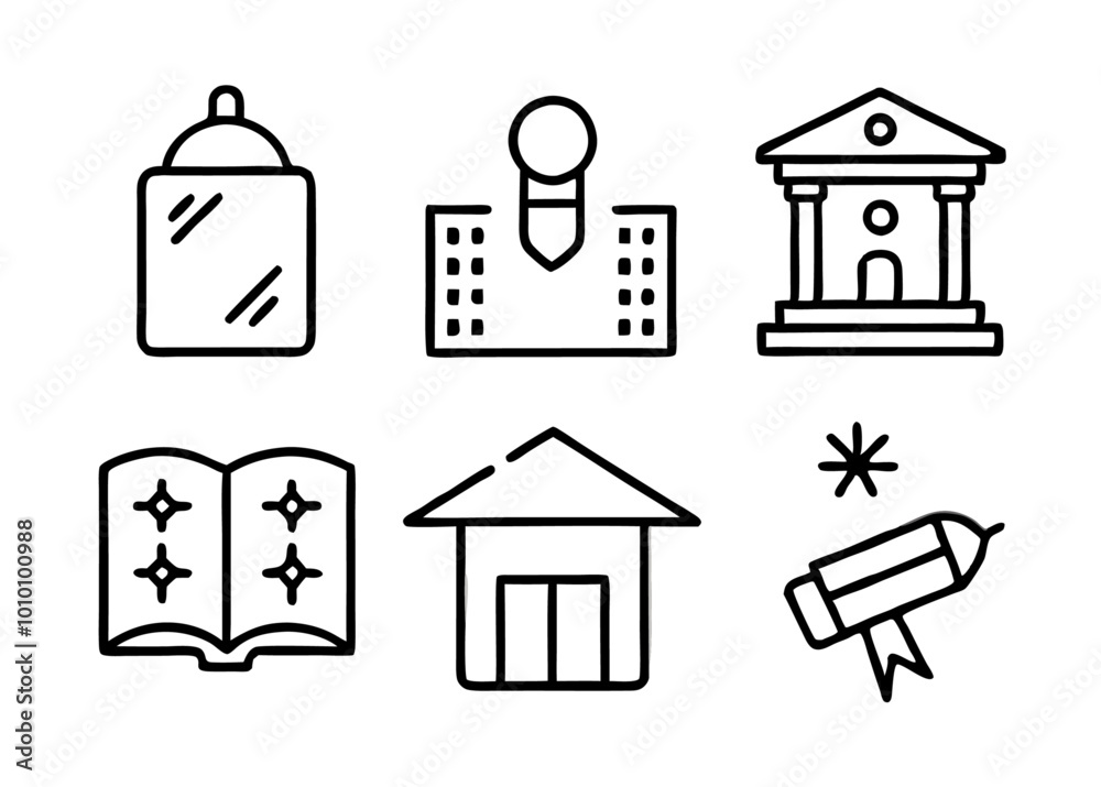Vector Education Icon Set. Fillio Black Icon Series Vector Education Icon Set. Fillio Black Icon Series