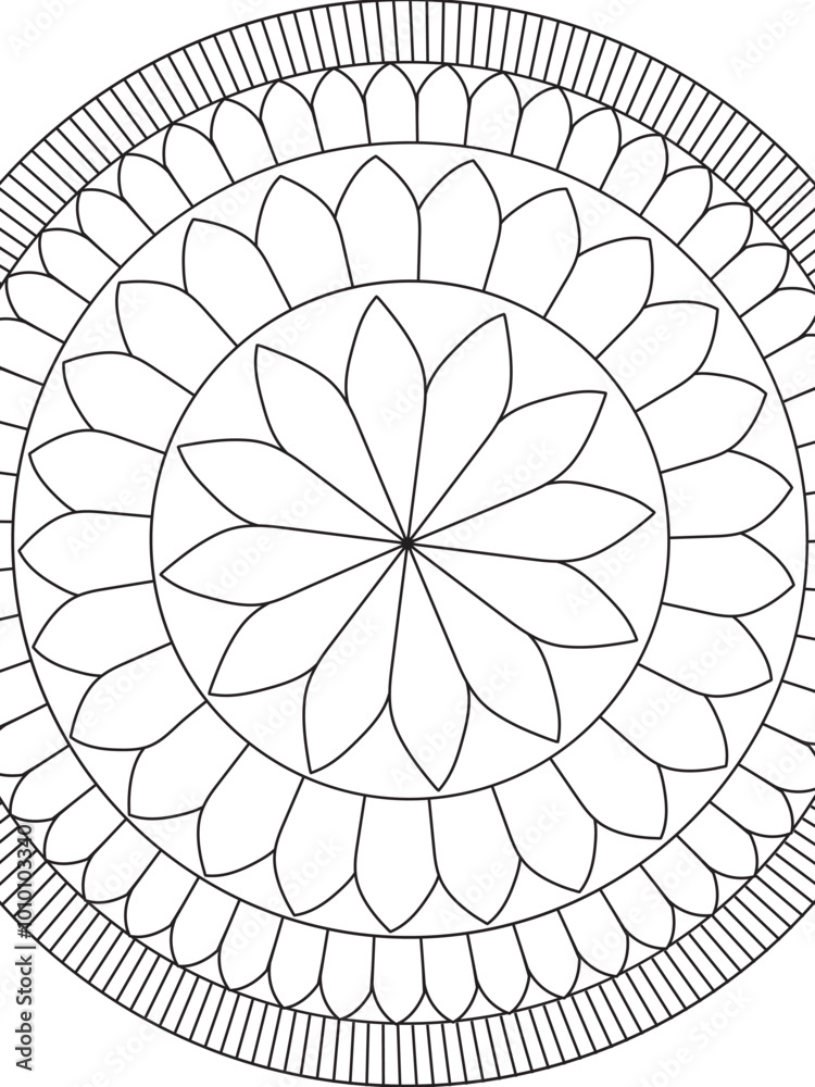 Obraz premium Flowers Coloring Pages For Adules