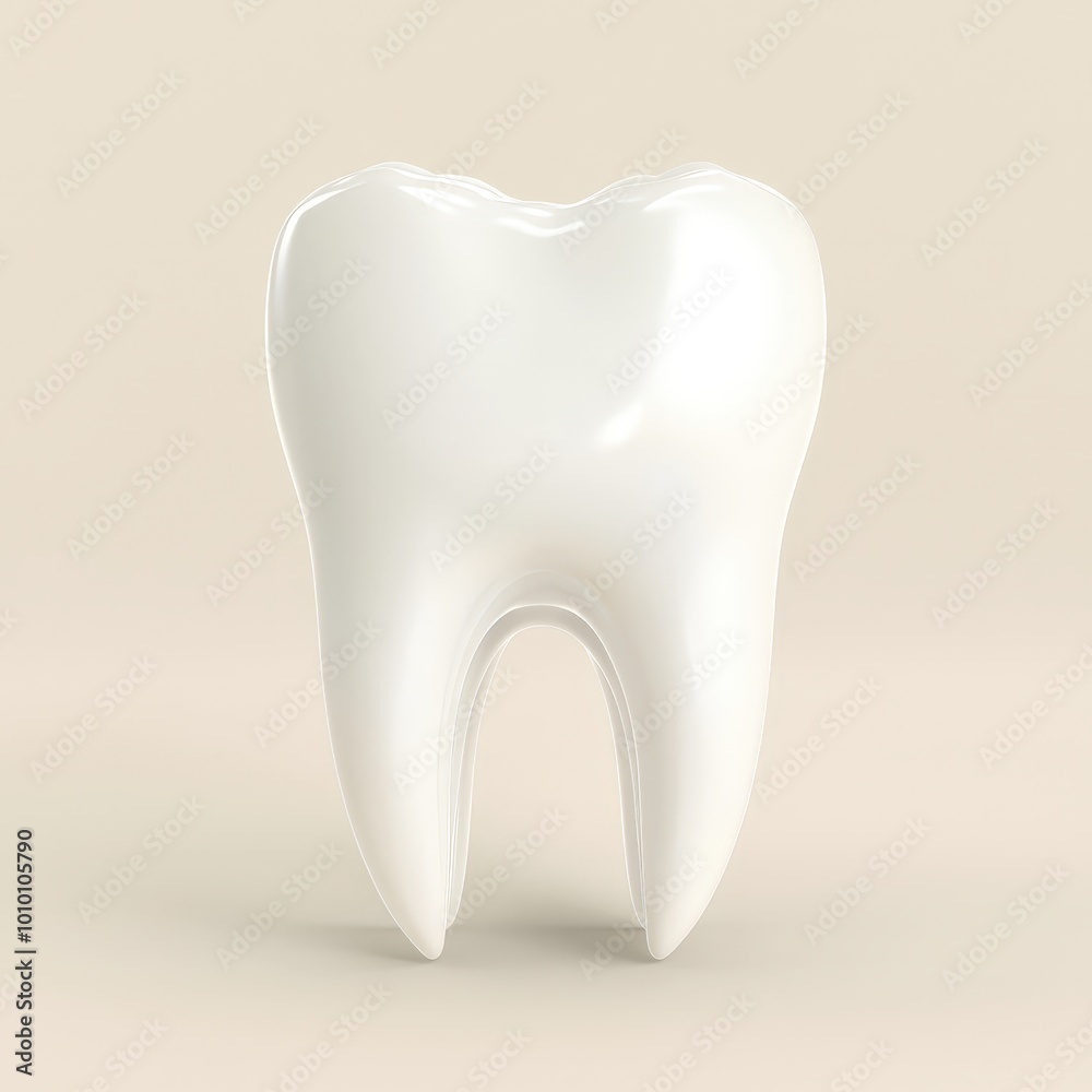 Healthy White Tooth 3D Illustration for Dental Care and Oral Hygiene Healthy White Tooth 3D Illustration for Dental Care and Oral Hygiene