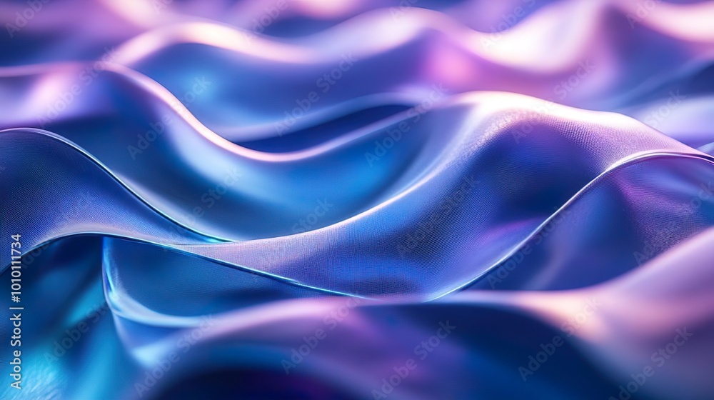 Fototapeta premium Modern and sleek background with a cool blue and purple gradient and dynamic geometric shapes