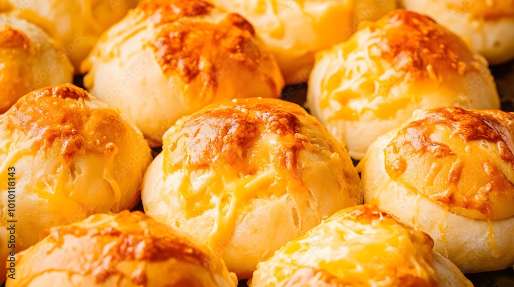 Closeup of freshly baked cheese rolls. Closeup of freshly baked cheese rolls.