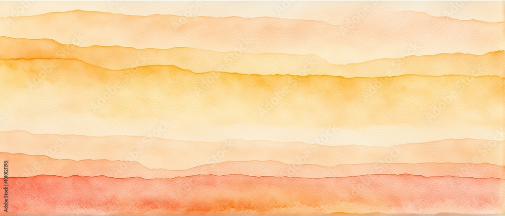 Watercolor Sunset Abstract Watercolor Sunset Abstract