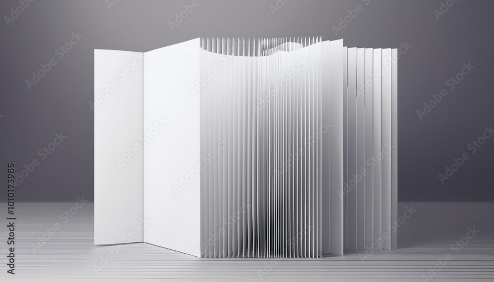 A blank, closed book stands upright, showcasing its unmarked, crisp pages against a soft gray background. A blank, closed book stands upright, showcasing its unmarked, crisp pages against a soft gray background.
