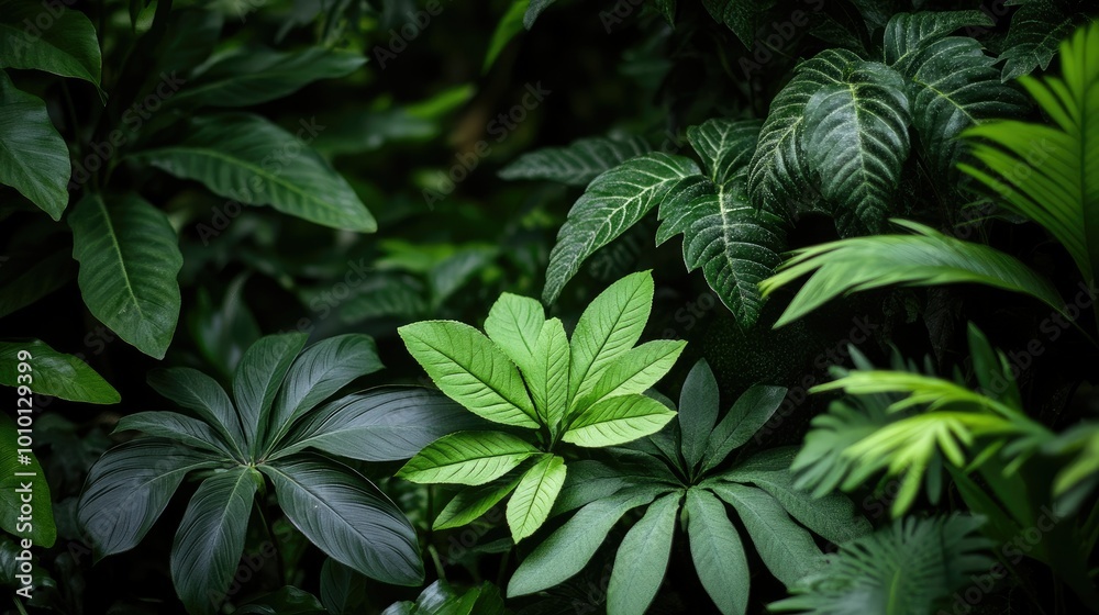 Lush green abstracts in natural serenity Lush green abstracts in natural serenity