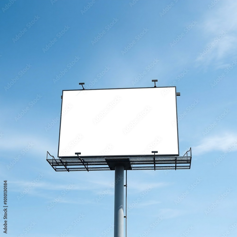 blank billboard against blue sky blank billboard against blue sky