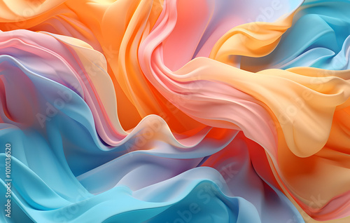 Color waves on abstract background wallpaper