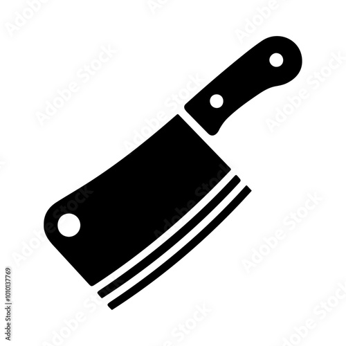 Black silhouette metal stainless steel weapon with handle icon and vector illustration design