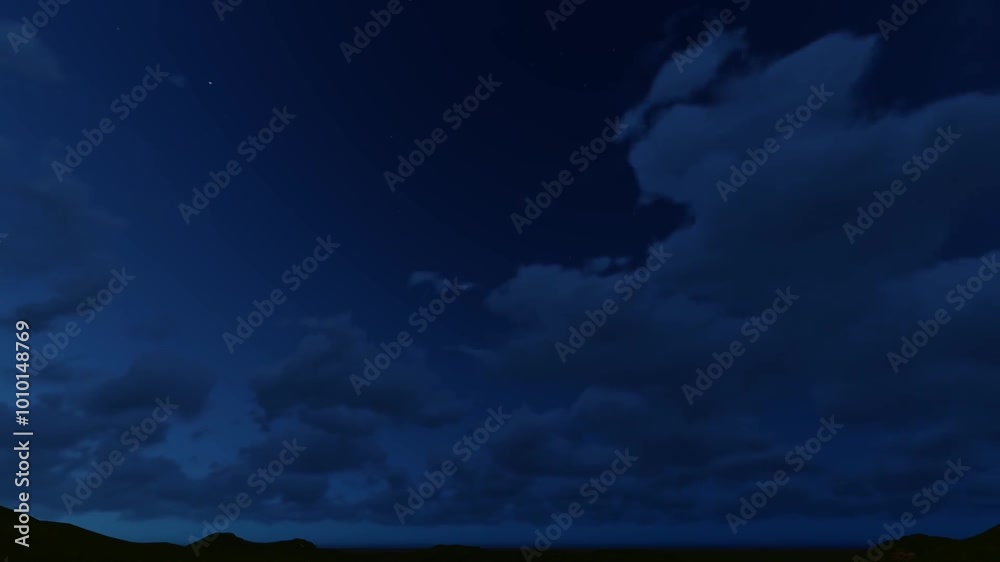 evening cloud night sky of Starry Night Background Animation evening cloud night sky of Starry Night Background Animation