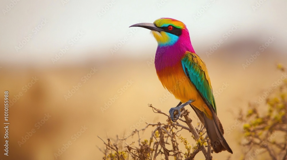 Obraz premium Vibrant Rainbow Bee-eater