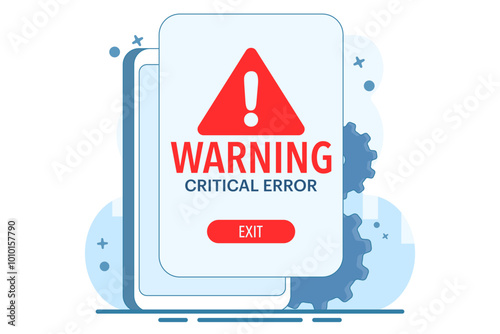 Warning signs and symbols concept, Danger and warning signs, Attention, System error, Website is temporarily unavailable, web is not working. warning and error, User warning page is not available.