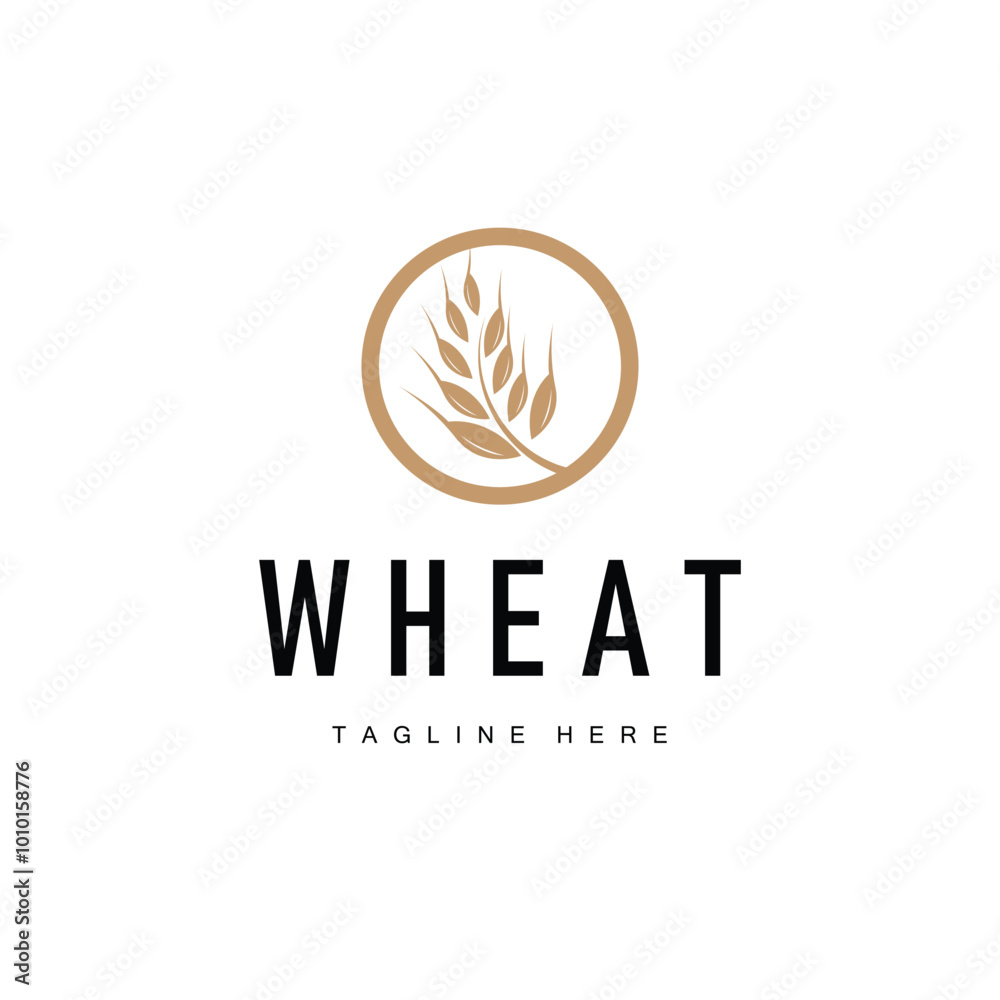 Rice Logo, Farm Wheat Logo Design, Vector Symbol Icon Graphic Illustration Rice Logo, Farm Wheat Logo Design, Vector Symbol Icon Graphic Illustration