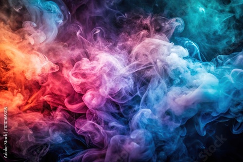 Ethereal smoke texture overlay creating abstract atmosphere