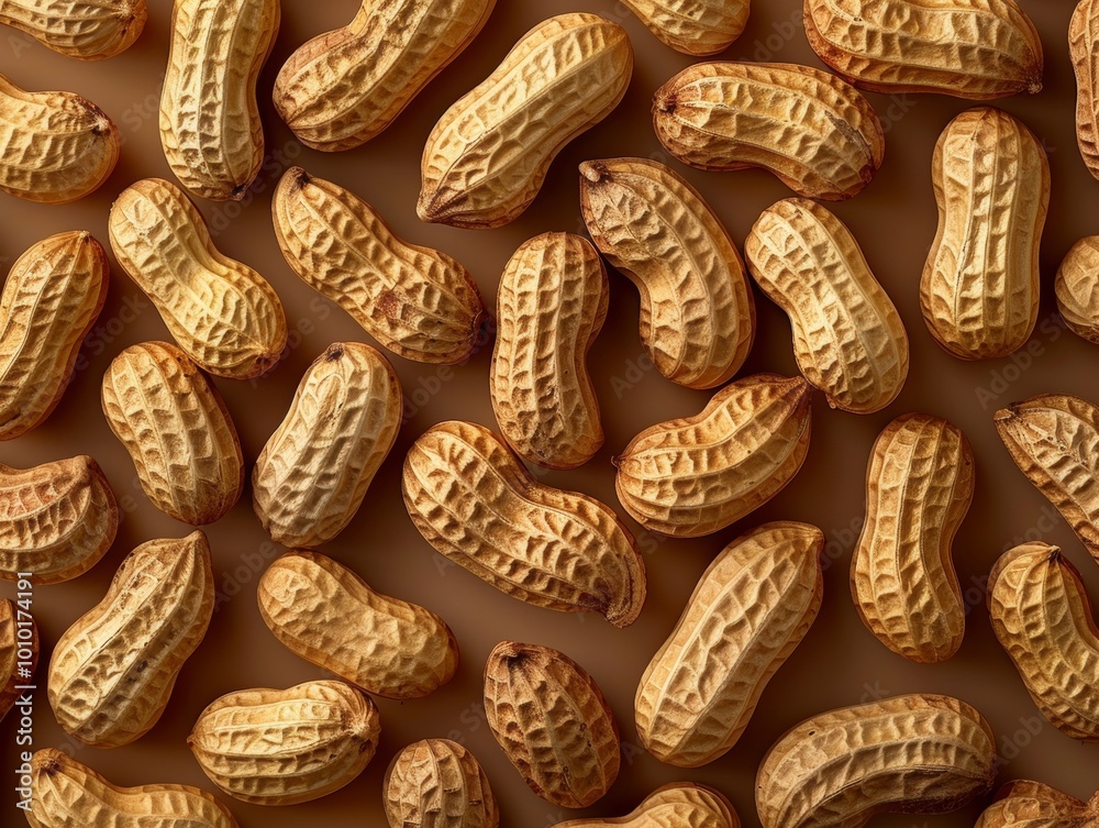 peanuts background top view - ai peanuts background top view - ai