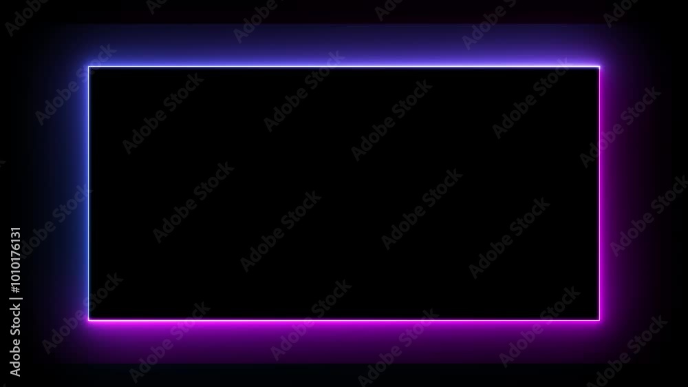 Abstract colorful neon light movement motion with space on black background. looping neon light frame animation Abstract colorful neon light movement motion with space on black background. looping neon light frame animation