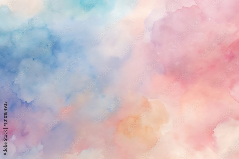 Soft pastel watercolor abstract background