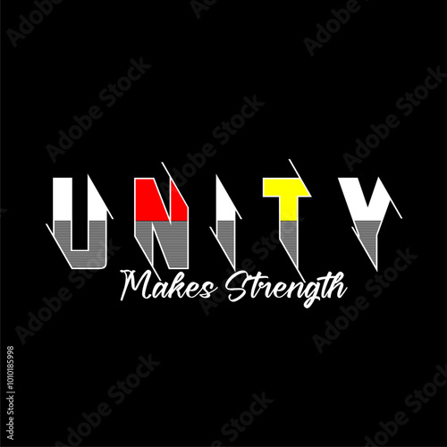 unity t shirt design vector