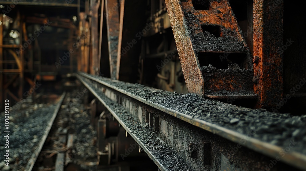 Close Up of Rusty Metal Railroad Tracks Close Up of Rusty Metal Railroad Tracks