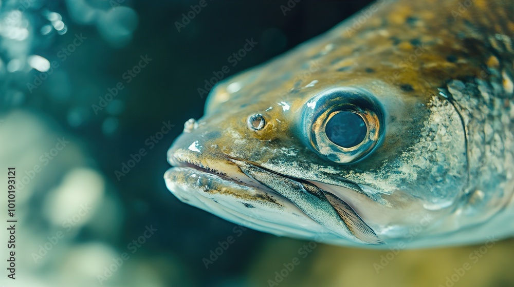 Close-Up of a Fish's Eye: A Detailed Look at Underwater Life Close-Up of a Fish's Eye: A Detailed Look at Underwater Life
