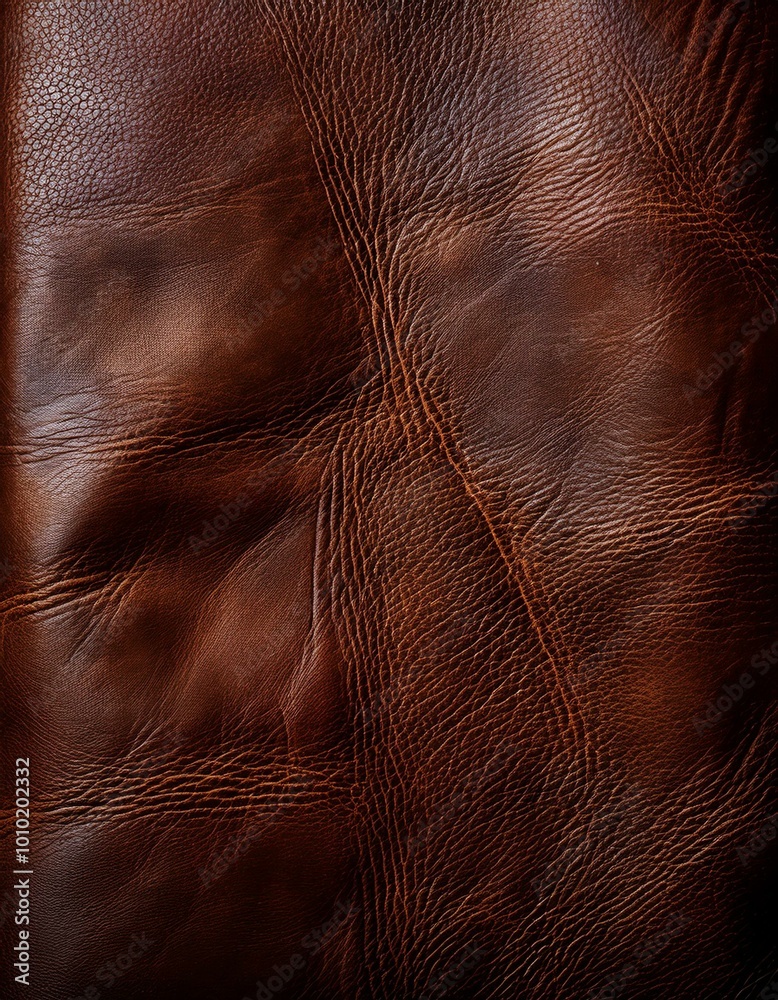 Closeup of brown leather texture Closeup of brown leather texture