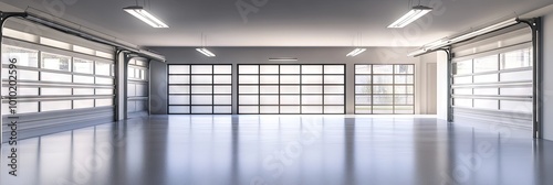 empty garage, modern, 