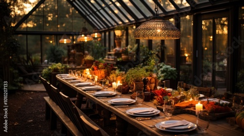 Dinner in a Greenhouse