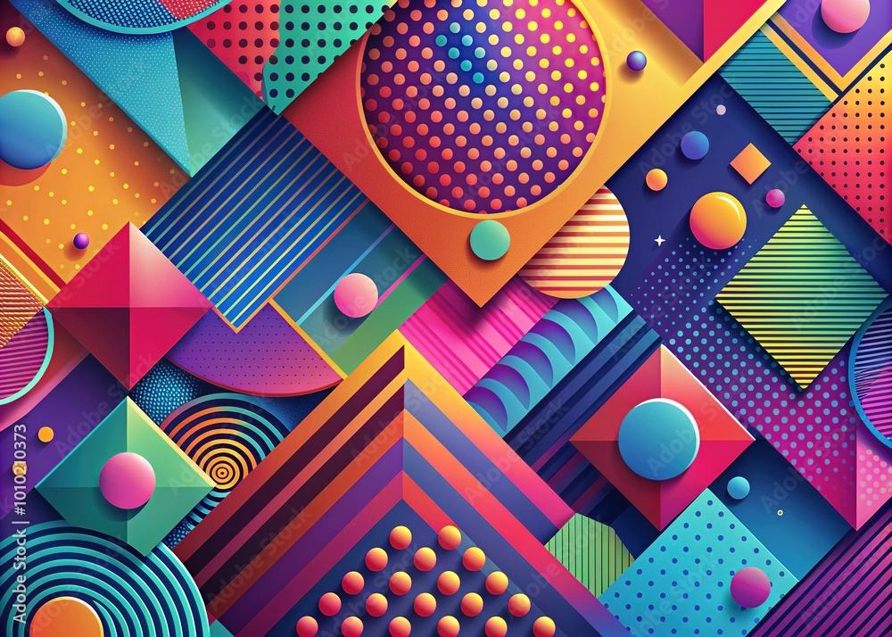 Vibrant abstract design elements, including shapes, textures, and patterns, are layered and arranged in a visually striking composition, perfect for customizing and editing. Vibrant abstract design elements, including shapes, textures, and patterns, are layered and arranged in a visually striking composition, perfect for customizing and editing.