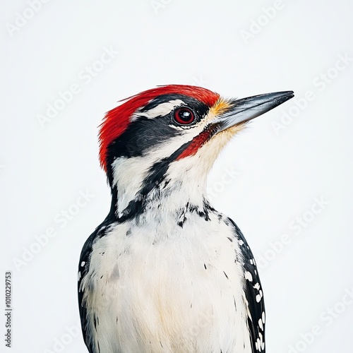 Wallpaper Mural Woodpecker isolated on white background Torontodigital.ca