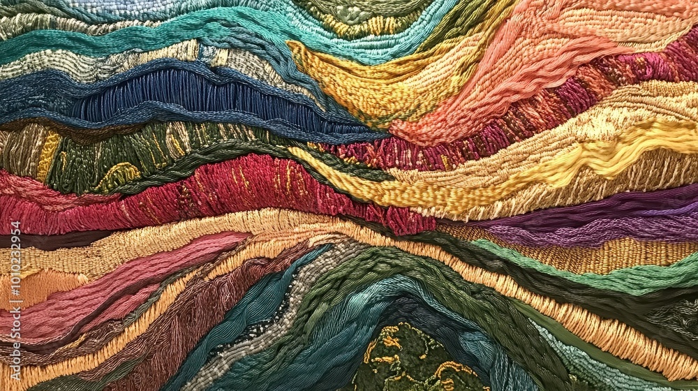 Vibrant Tapestry of Intertwined Landscapes Vibrant Tapestry of Intertwined Landscapes