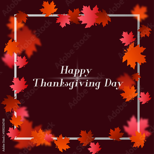 Happy Thanksgiving dAY typography banner, celebration vector banner 