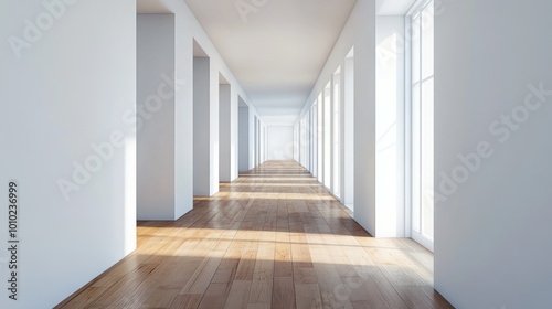 Minimalist Corridor Interior